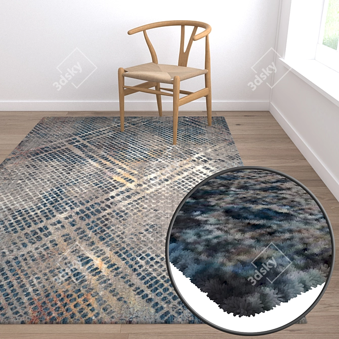 Luxury Carpet Set: High-Quality Textures for Stunning Visuals 3D model image 5