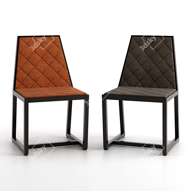 Elegant Potocco Tenso Chairs 3D model image 3