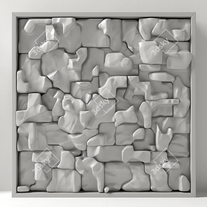 Splinter Rock Panel Frame 3D model image 4