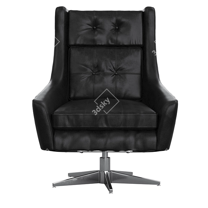 MOTORCITY Leather Swivel Chair 3D model image 1