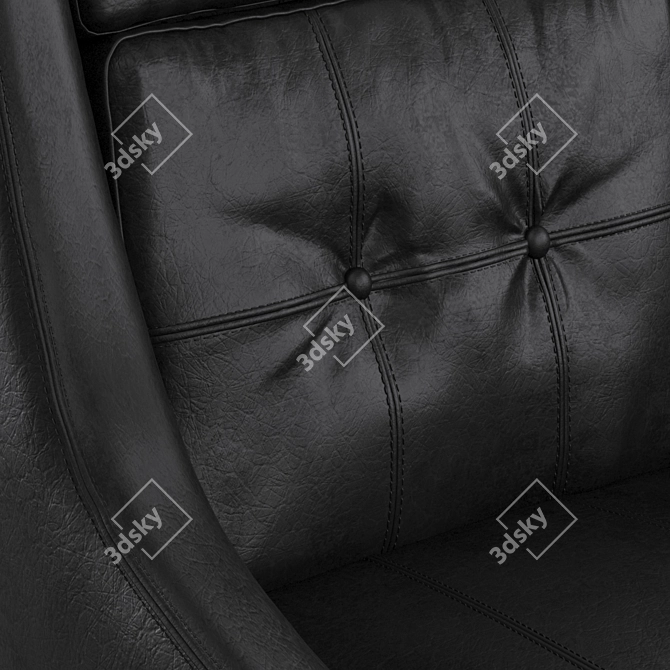 MOTORCITY Leather Swivel Chair 3D model image 3