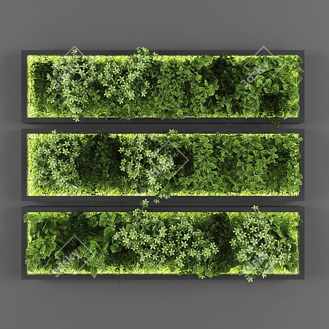 Versatile Vertical Garden Solution 3D model image 1
