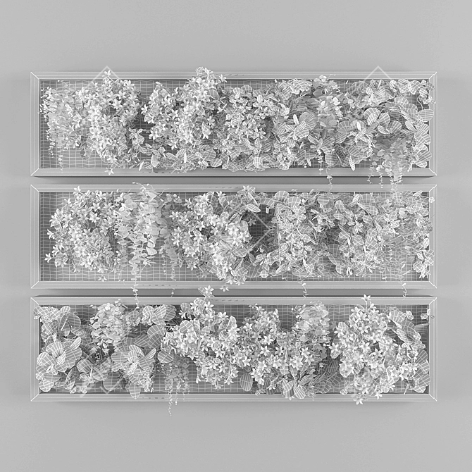 Versatile Vertical Garden Solution 3D model image 3