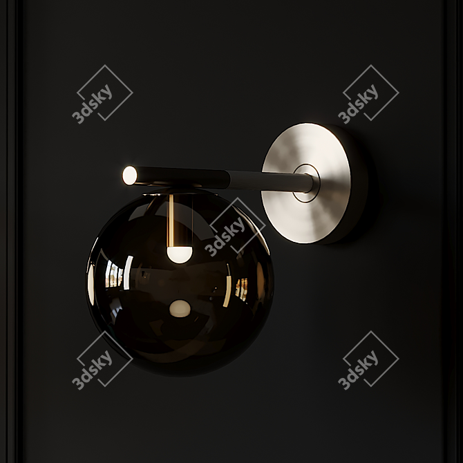 GRACE N°2 Wall Lamp: Elegant Illumination by PROF 3D model image 2