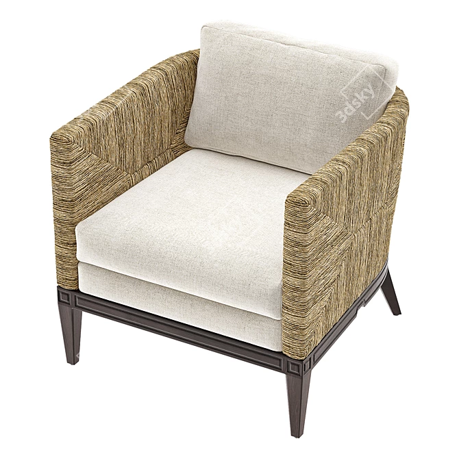 PALECEK Cameron Lounge Chair: Elegant and Stylish 3D model image 2