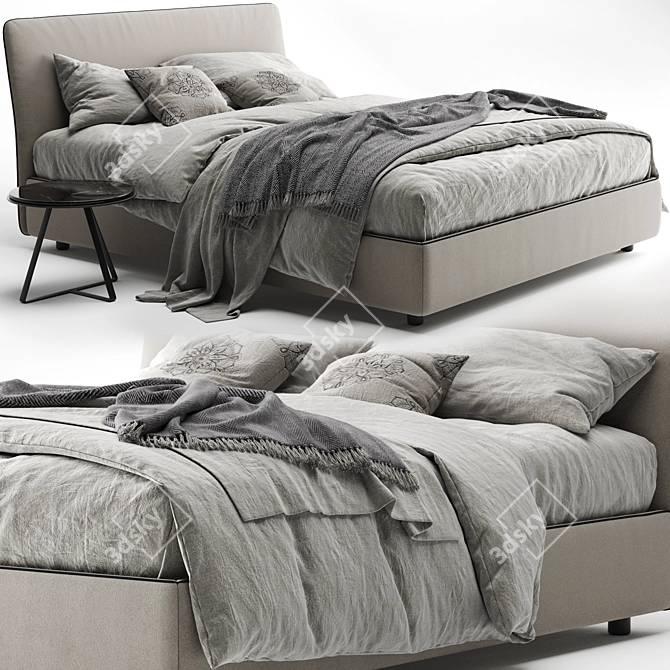 Bonaldo Tonight: Modern Bed Design 3D model image 1