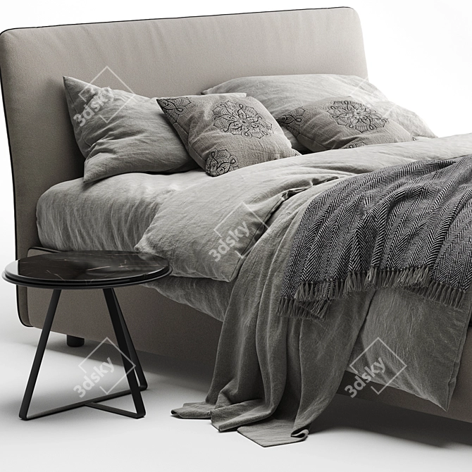 Bonaldo Tonight: Modern Bed Design 3D model image 2