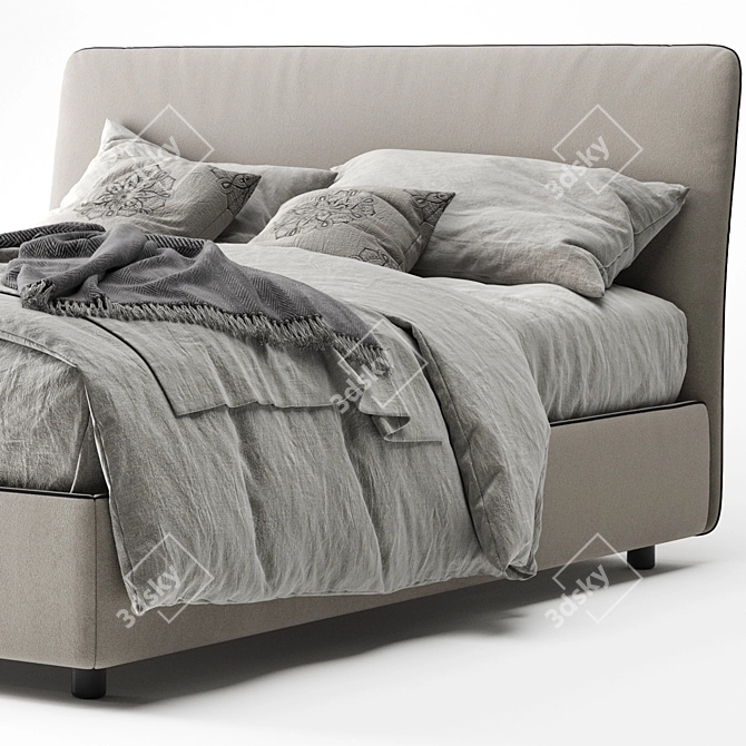 Bonaldo Tonight: Modern Bed Design 3D model image 4
