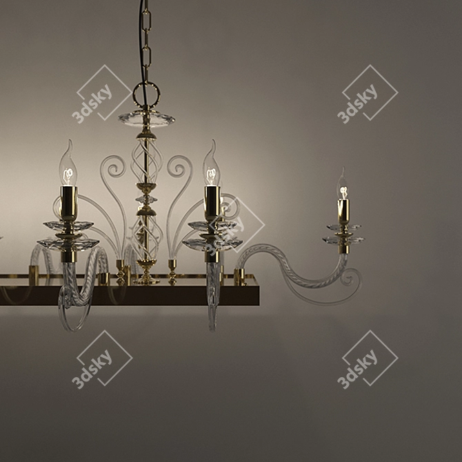 Euroluce Alicante Axis Lamp: Elegant Illumination for Every Space 3D model image 2