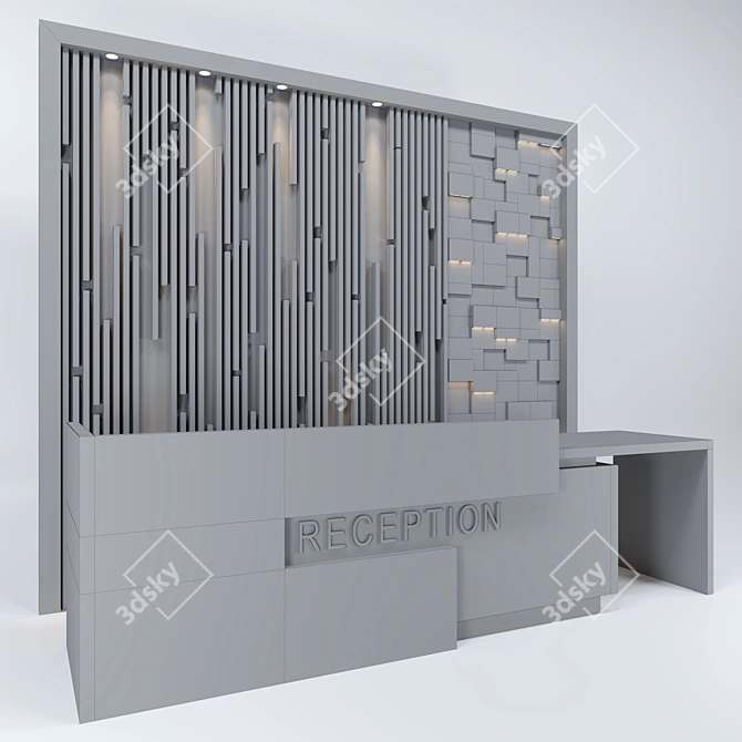3D Reception Room Design 3D model image 5