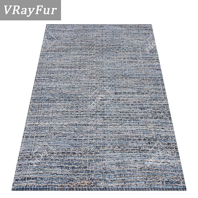 Luxury Rug Set: High-Quality Textures for Close-Up and Long Shot Views 3D model image 2