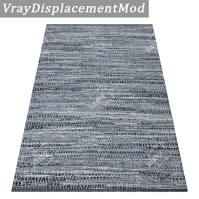 Luxury Rug Set: High-Quality Textures for Close-Up and Long Shot Views 3D model image 3