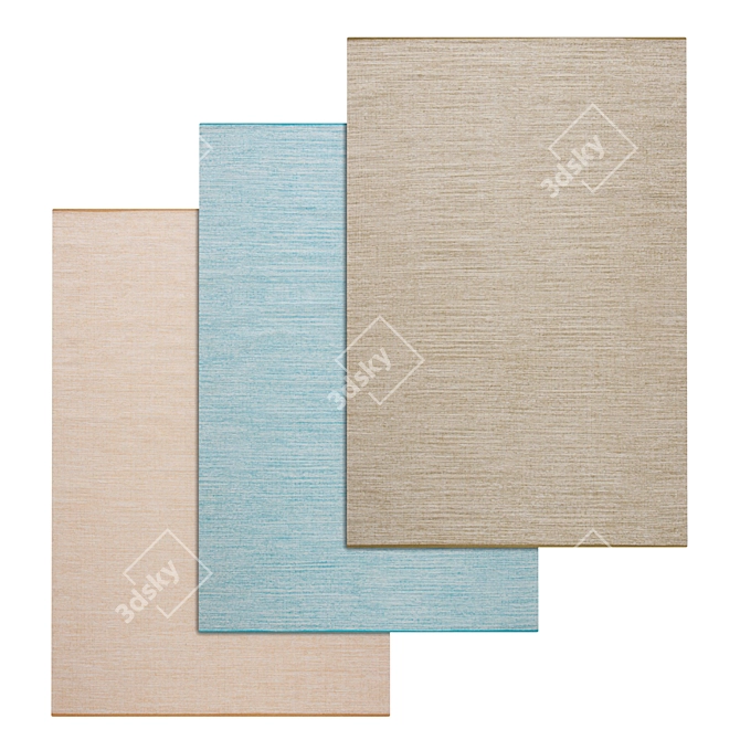 Luxury Rug Set: Premium Quality Carpets 3D model image 1