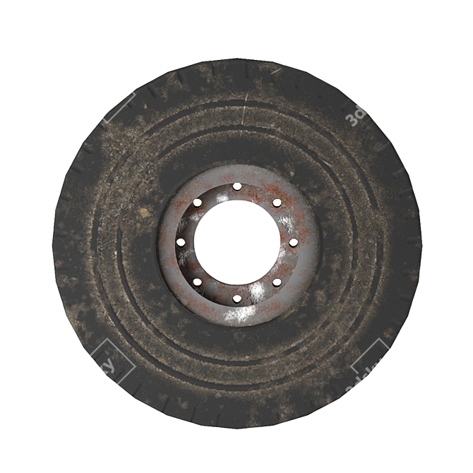 Vintage Tire from 2014 3D model image 2