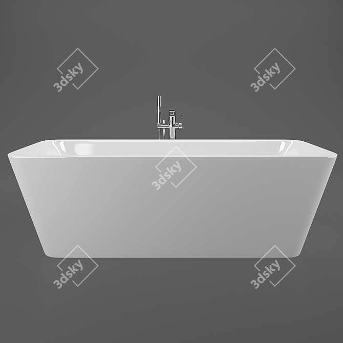 Ideal Standard Bathtub & Mixer 3D model image 1