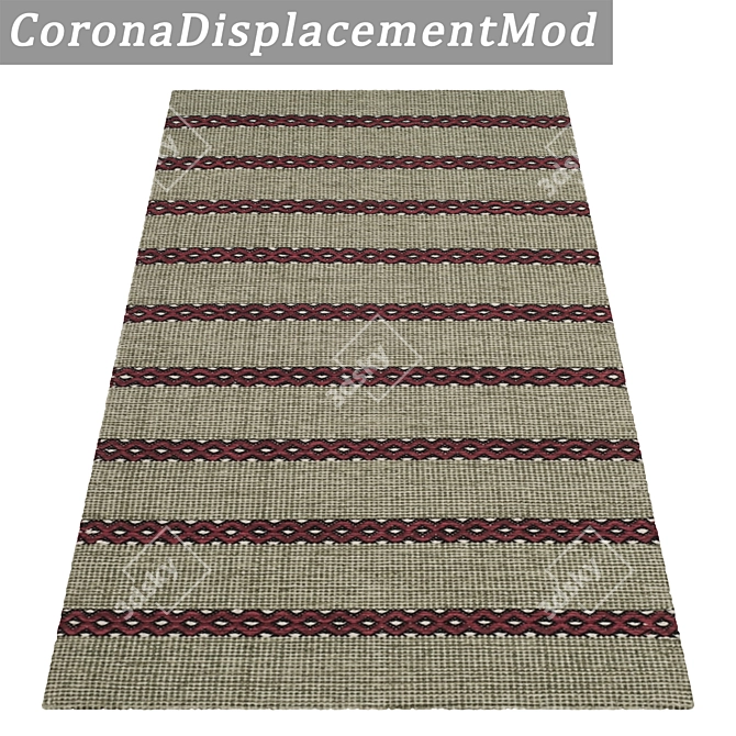 Luxury Carpet Set: High-Quality Textures for Versatile Use 3D model image 4