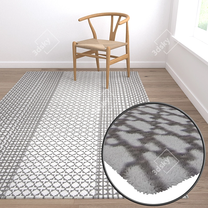 Title: Luxury Carpet Set - Premium Textures 3D model image 5