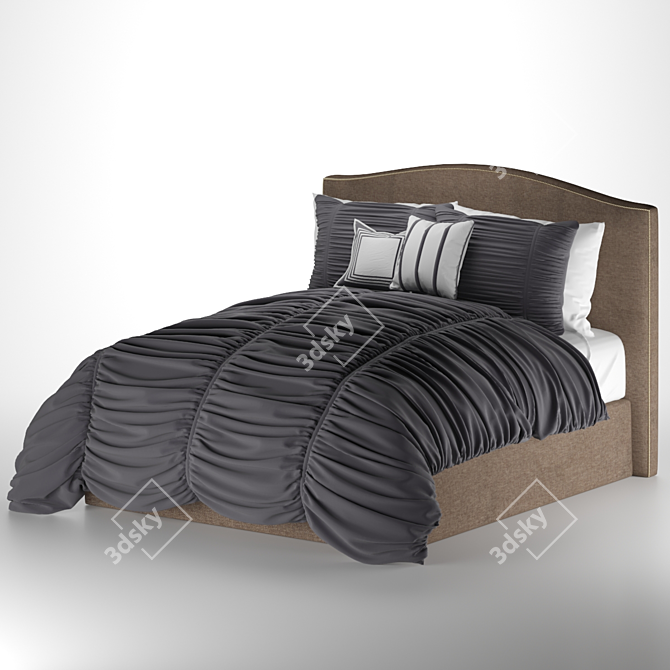 Madison Park Delancey 4-Piece Duvet Bed Set 3D model image 5