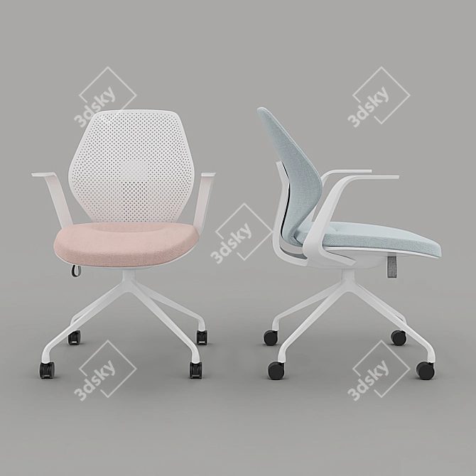 ITOKI QuA - Stylish and Compact Chair 3D model image 1