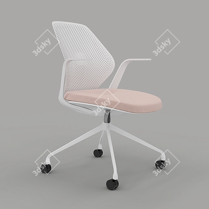 ITOKI QuA - Stylish and Compact Chair 3D model image 2