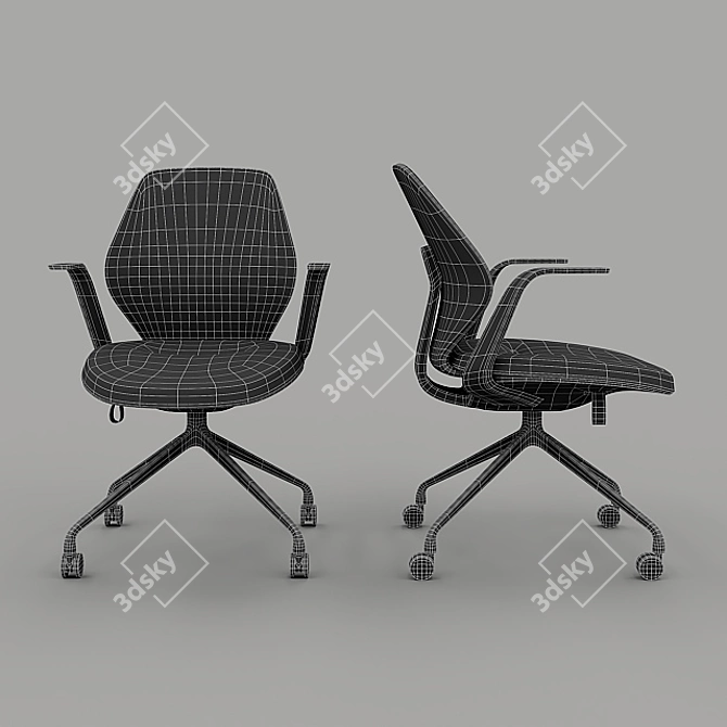 ITOKI QuA - Stylish and Compact Chair 3D model image 5