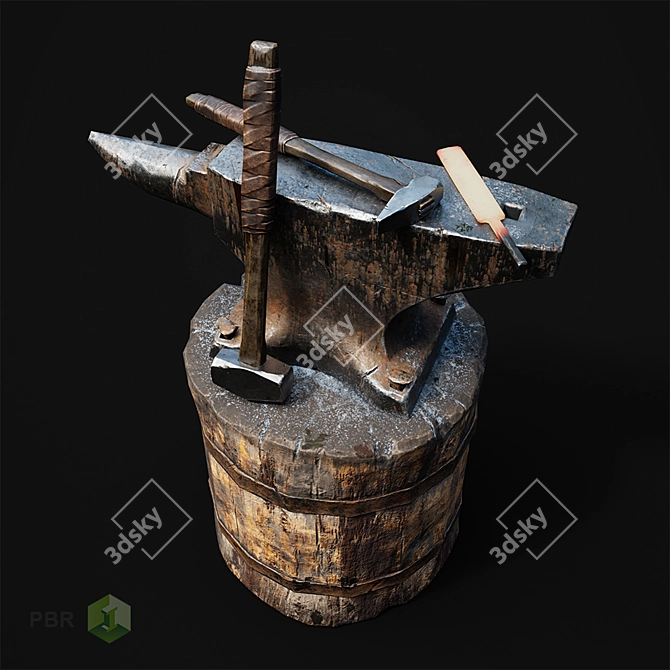 Forged Ironworks Set 3D model image 2