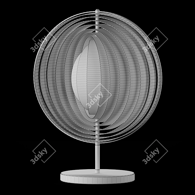 Verner Panton Moon Lamp: Timeless Illumination 3D model image 2