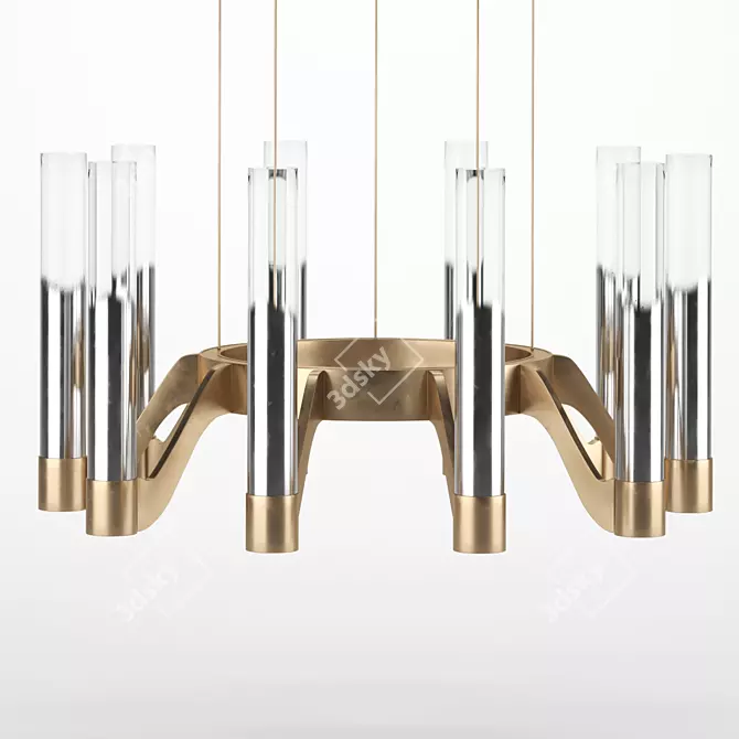 Anzazo Berga Modern Chandelier 3D model image 2