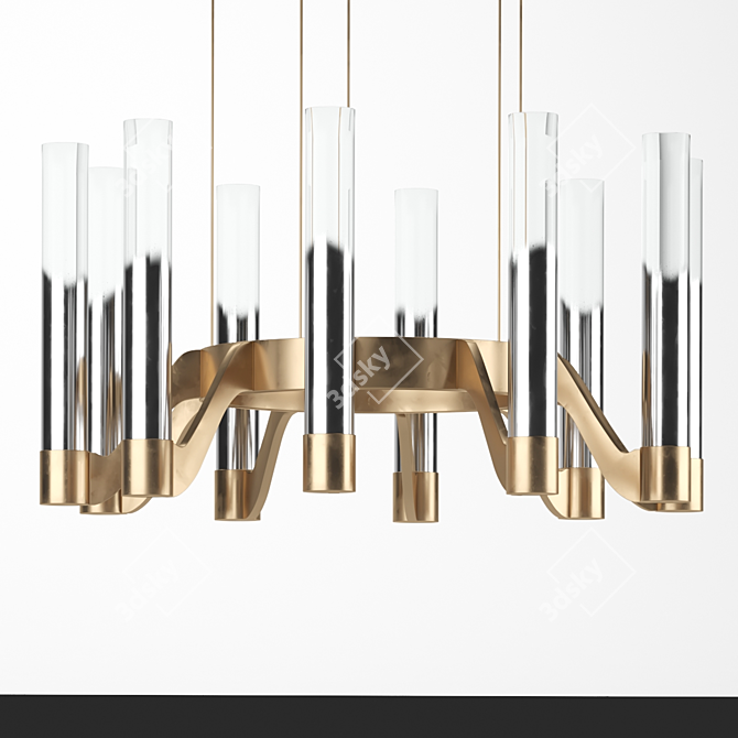 Anzazo Berga Modern Chandelier 3D model image 5