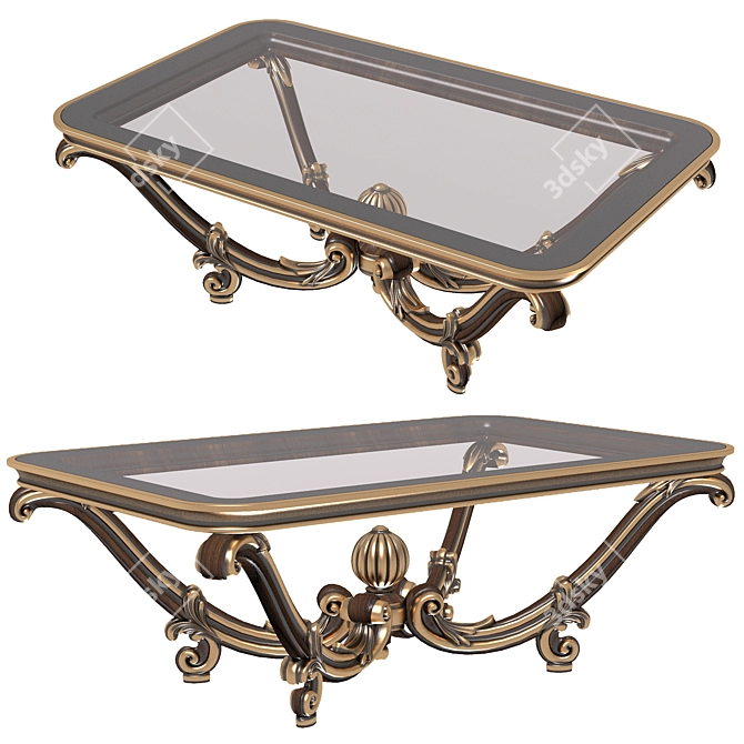 Elegant Roberto Giovannini Coffee Table 3D model image 1