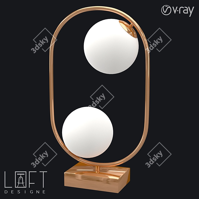 Modern LoftDesigne 898 Table Lamp 3D model image 1