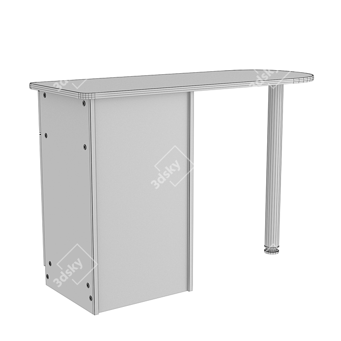 Madison Beauty Salon Bridge Manicure Table 3D model image 5