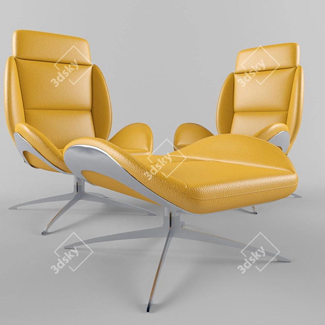 Luxury Mercedes-Benz Chairs Collection 3D model image 2