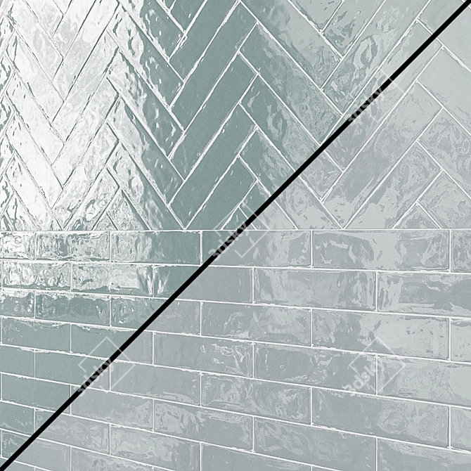 EQUIPE COTTAGE Ceramic Wall Tiles - Elegant and Versatile 3D model image 1