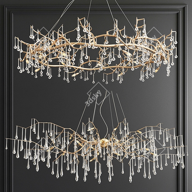 Serip Bijout Chandelier - Elegant Lighting for Any Space 3D model image 1