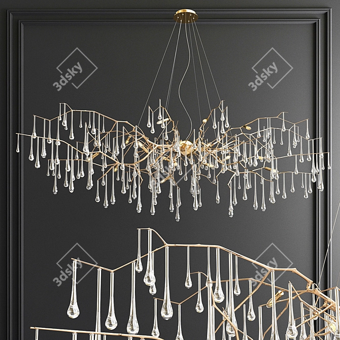 Serip Bijout Chandelier - Elegant Lighting for Any Space 3D model image 2