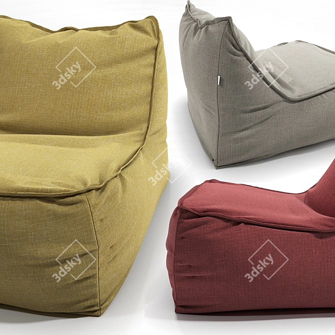 Glowing Comfort: Armchair with VolumeАtmos Design 3D model image 2