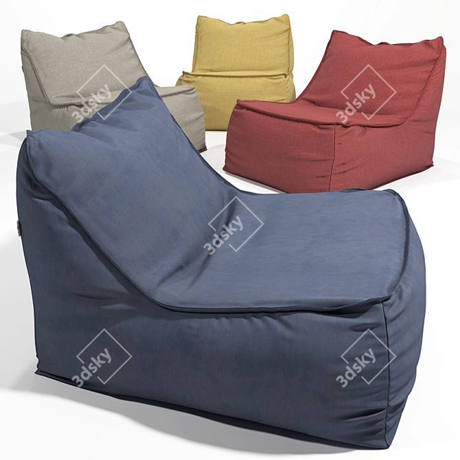 Glowing Comfort: Armchair with VolumeАtmos Design 3D model image 3