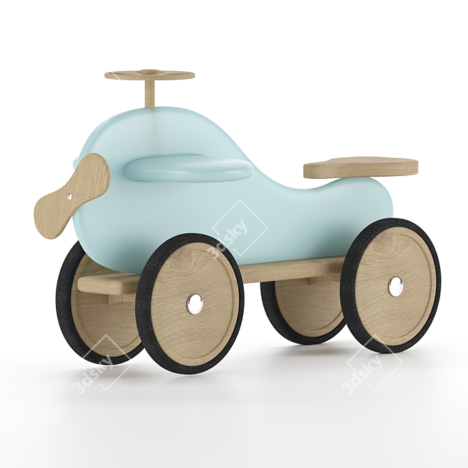 Whale Baby Car Kit - Blue 3D model image 1