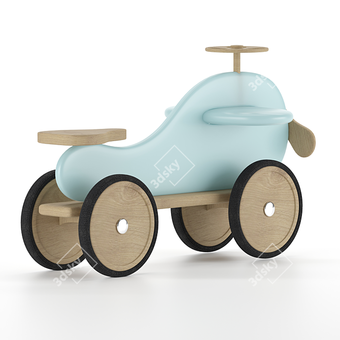 Whale Baby Car Kit - Blue 3D model image 3