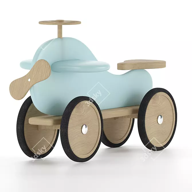 Whale Baby Car Kit - Blue 3D model image 4