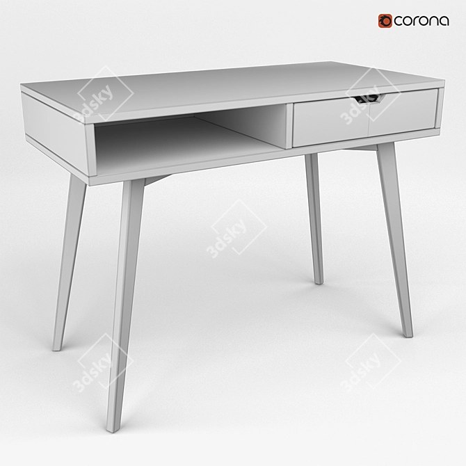 Sleek Writing Table: TAMHOLT 3D model image 2