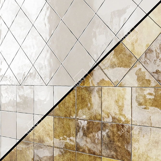 EQUIPE ARTISAN Ceramic Wall Tiles - Various Colors 3D model image 3