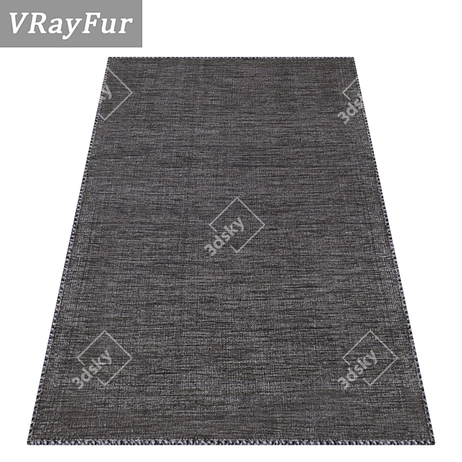 Luxury Carpet Set with High-Quality Textures 3D model image 2