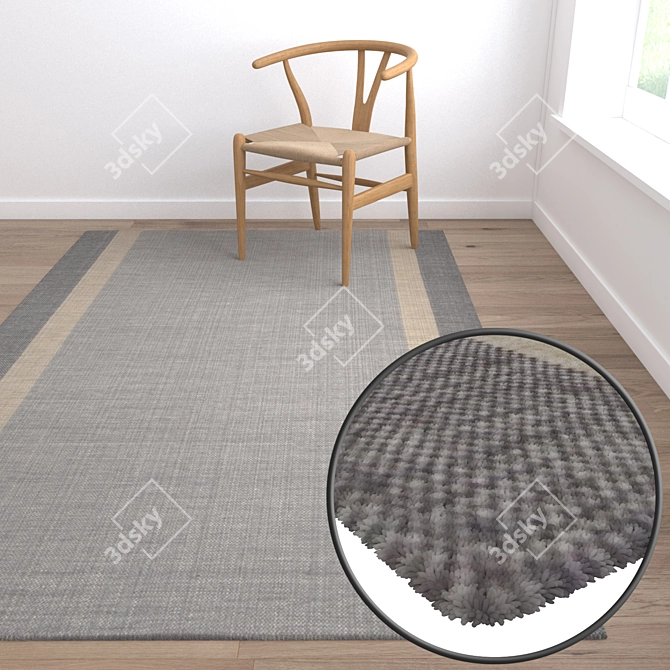 Luxury Carpet Set: High-Quality Textures 3D model image 5