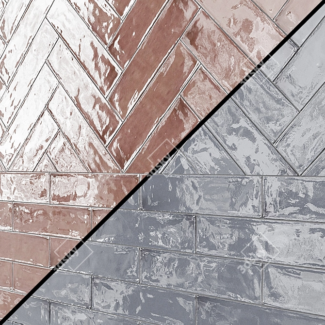 EQUIPE MASIA Ceramic Wall Tile - Various Colors 3D model image 1
