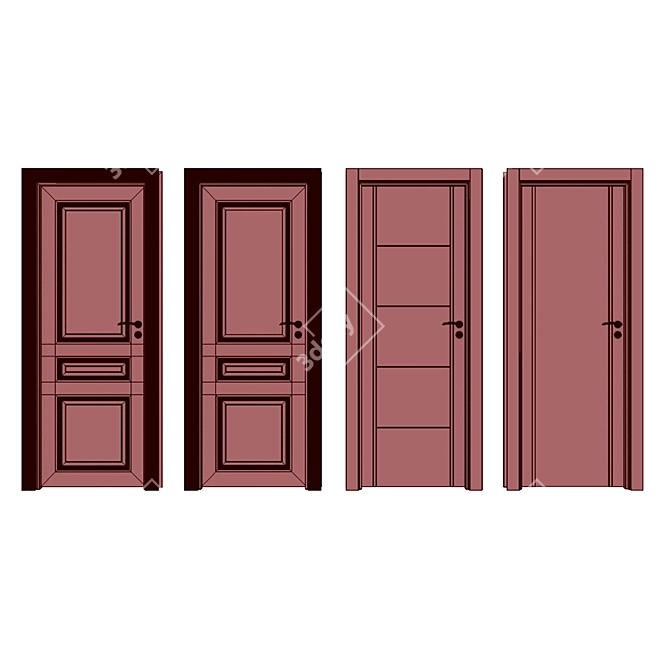 Lerua Merlen Interior Doors 3D model image 5