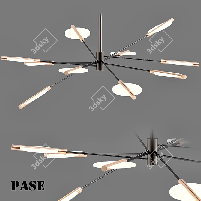 Sleek Designer Lamp: PASE 3D model image 1