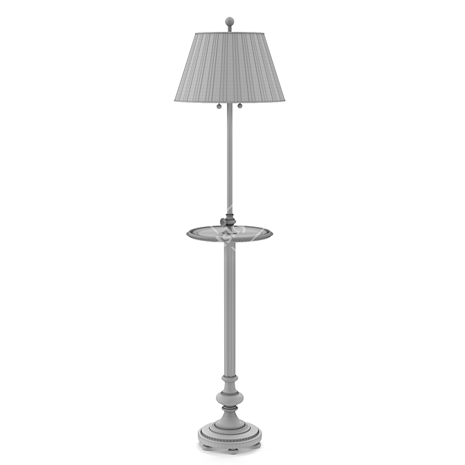 Chapman Overseas Floor Lamp: Classic Elegance 3D model image 2
