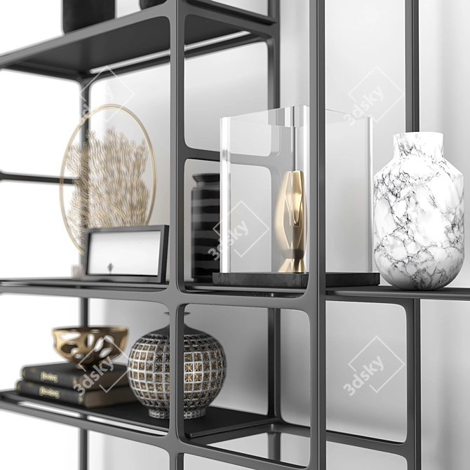 Sleek Decor Set: 3D-Rendered, Textured 3D model image 4